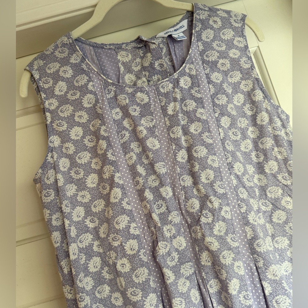 Vintage April Cornell dress pockets floral cottage